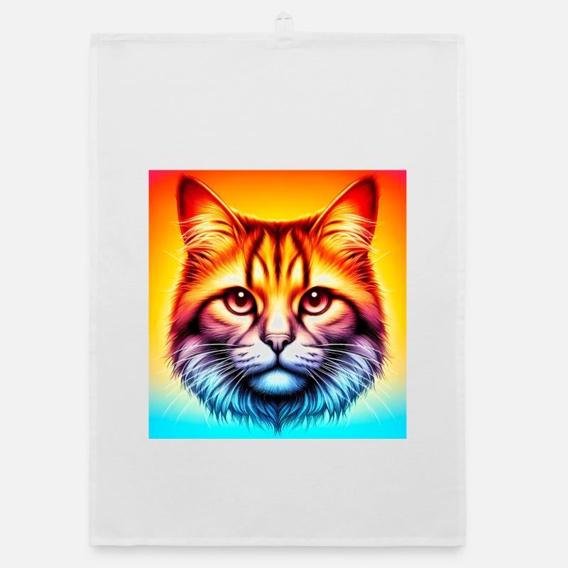 cat Organic dish towel
