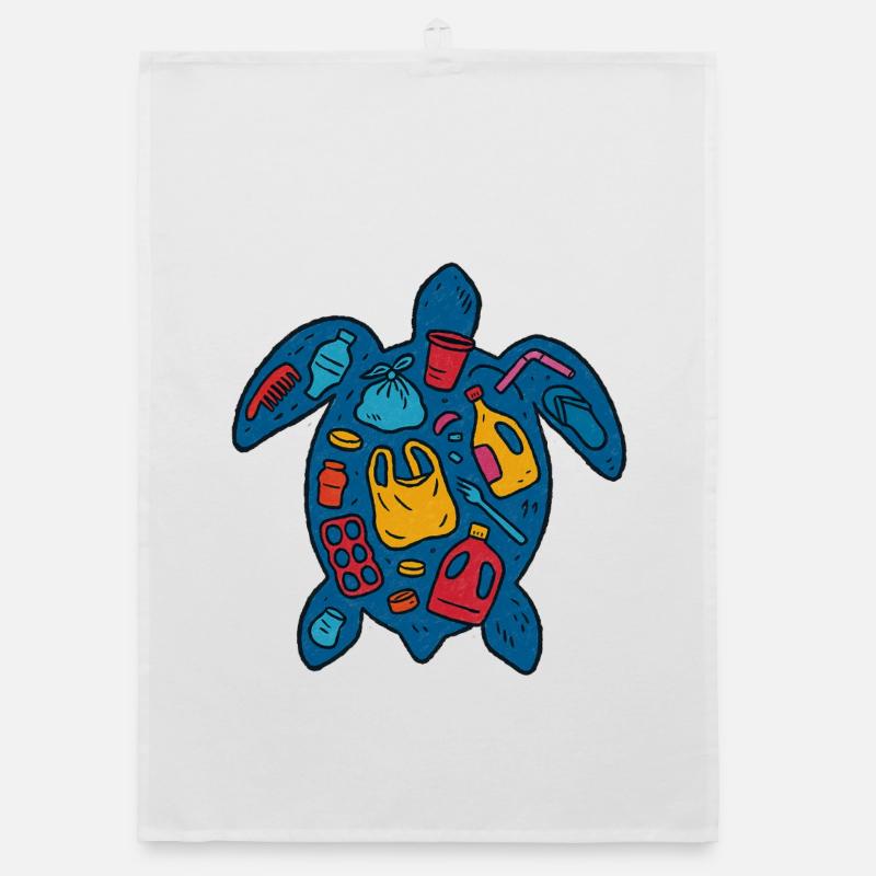 Eco-Friendly Turtle with Waste Art Organic dish towel