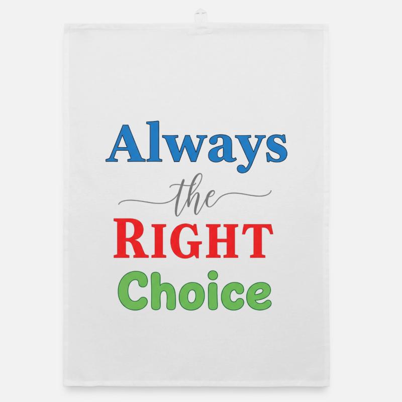 Vivid Multicolour Typography Design Organic dish towel