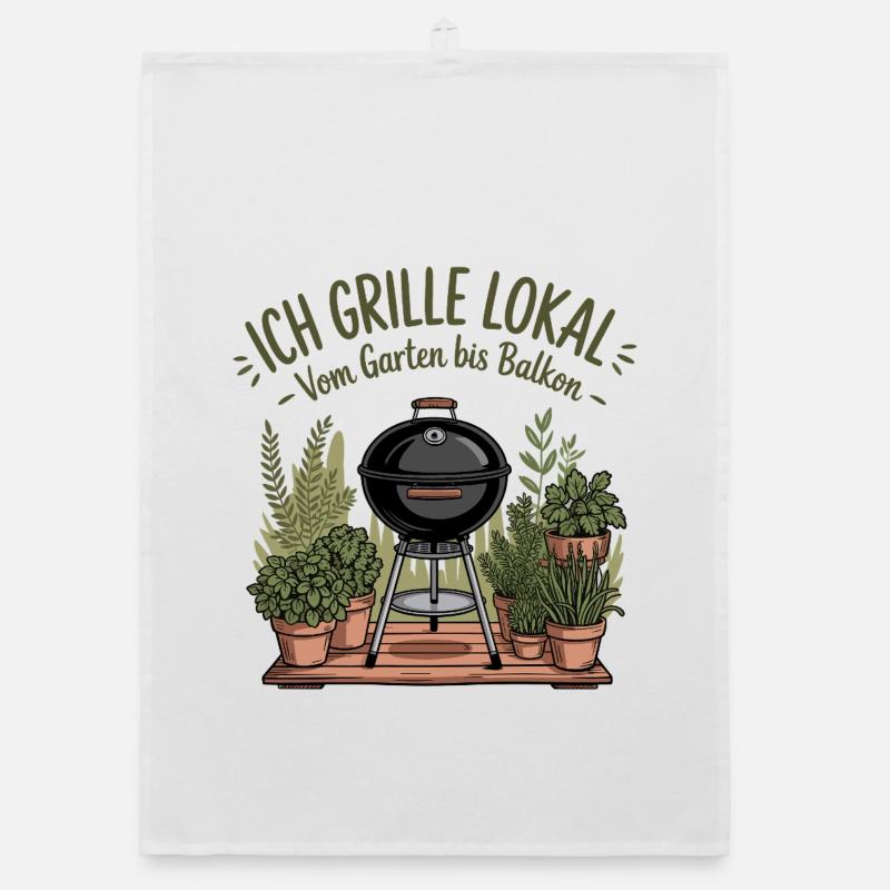 Conception de maître du gril local Torchon bio