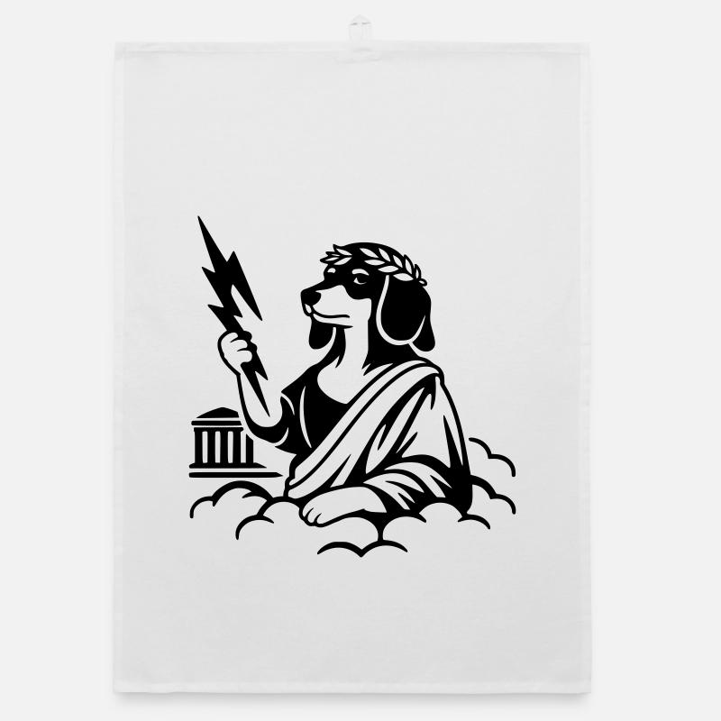 Zeus Wursto's Dachshund Organic dish towel