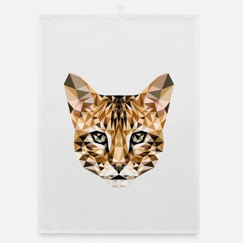 Savannah Chat Maman Chat Serval Léopards mignons Torchon bio