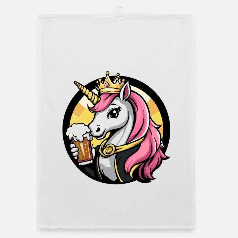 Bière licorne drôle Torchon bio