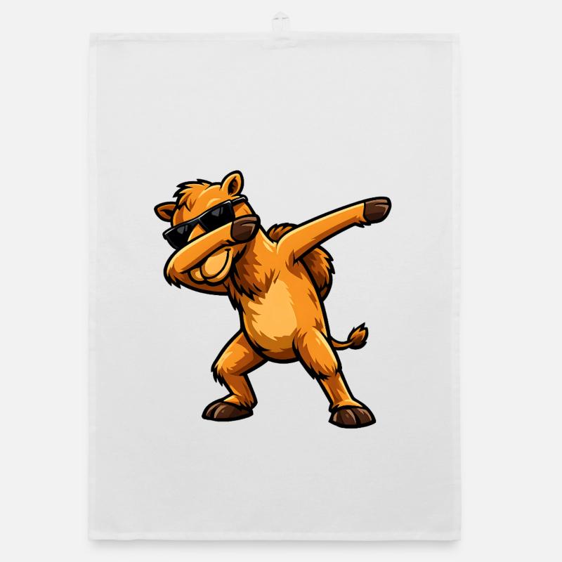 Dabbing Kamel Organic Geschirrtuch