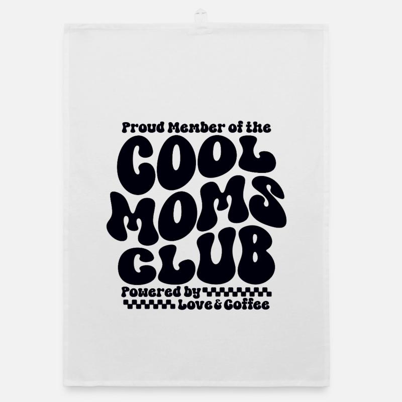 Mama Geschenk Muttertag - Cool Moms Club Organic Geschirrtuch