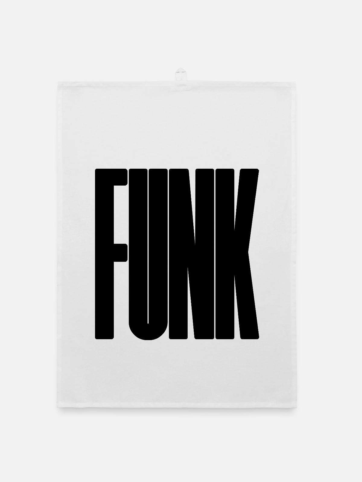 Bold Funk Music Logo - Organic Geschirrtuch - Weiß - Vorne