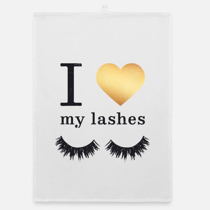 Lange Wimpern Mascara Organic Geschirrtuch