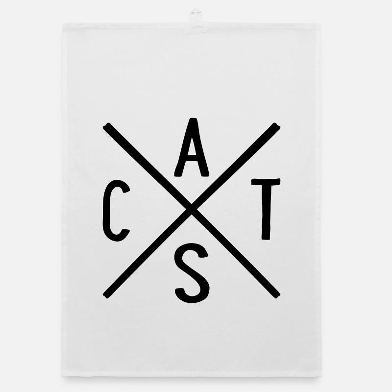 Cats Organic dish towel