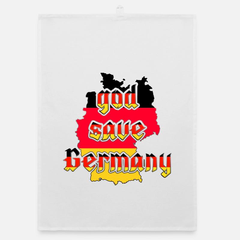 God protect Germany Organic dish towel