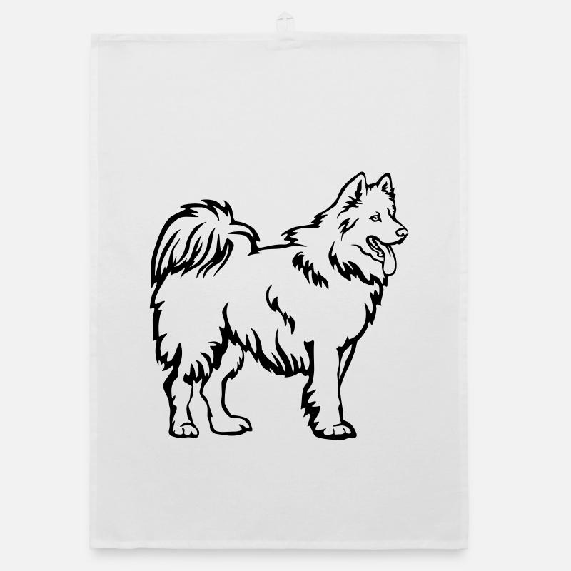 Samoyed Organic dish towel