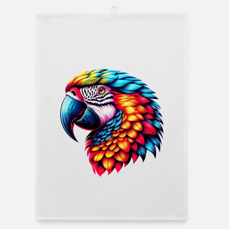 Papagei Organic Geschirrtuch