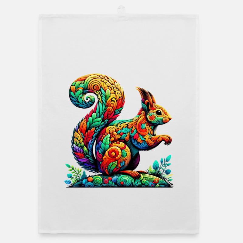 Eichhörnchen Organic Geschirrtuch