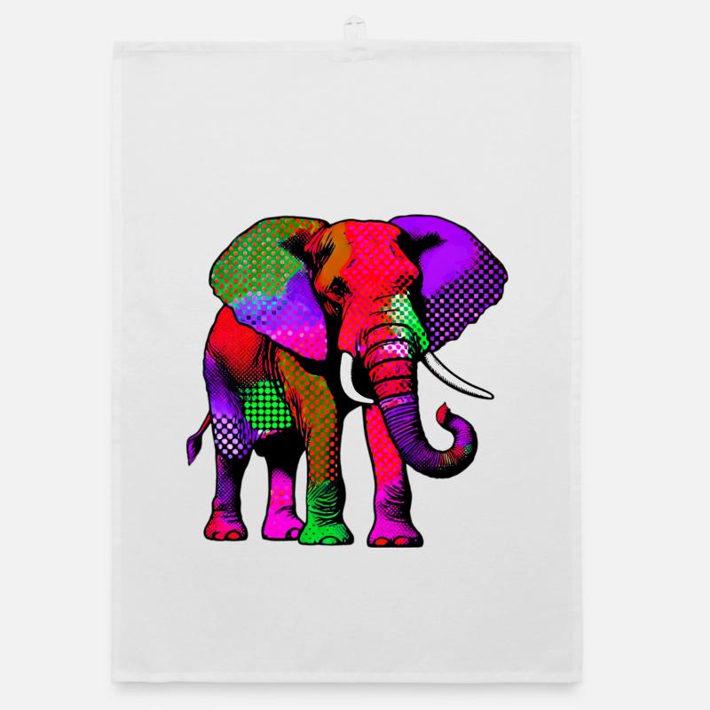 Elefant Organic Geschirrtuch