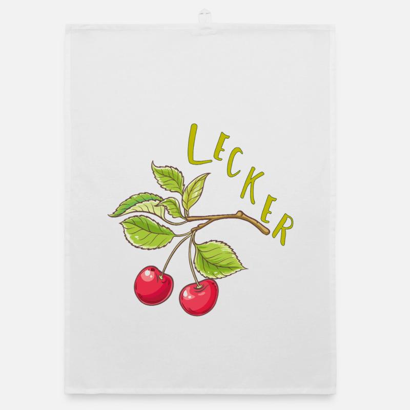 Kirschen  Organic Geschirrtuch