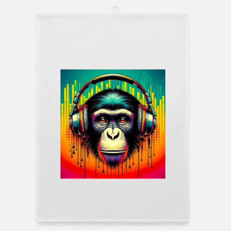 Schimpansen-Affe Organic Geschirrtuch