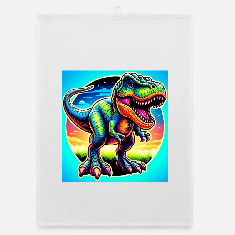 dinosaur Organic dish towel