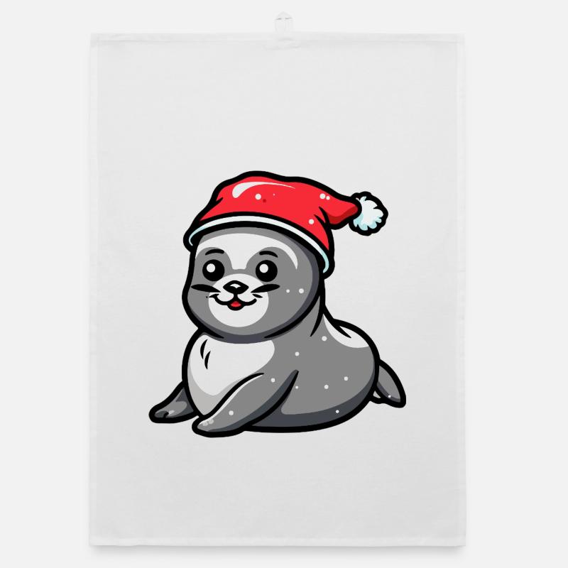 Noël de l’animal du phoque Torchon bio