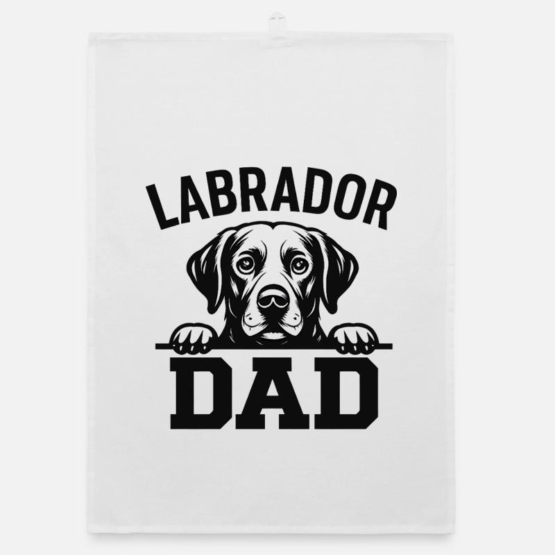 Labrador Dad Organic dish towel