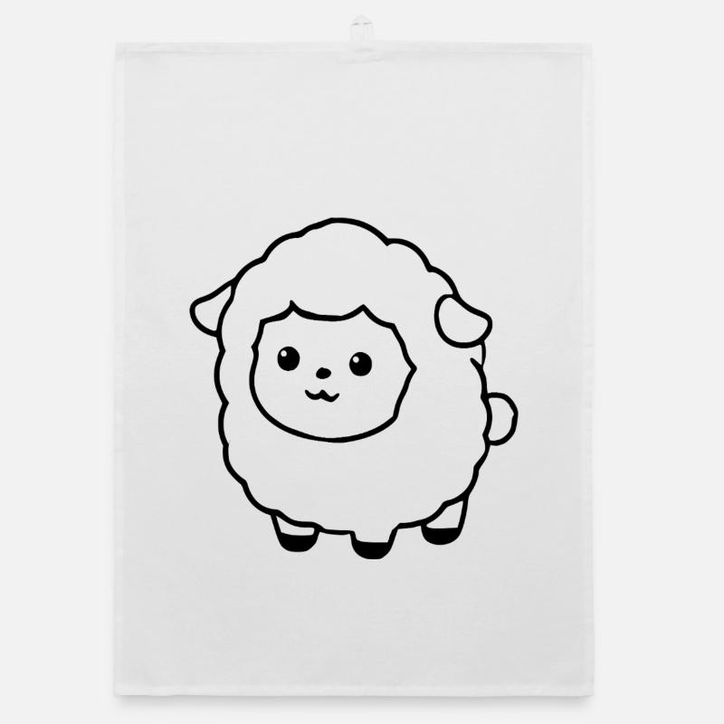 Schaf Schäfchen Lamm Organic Geschirrtuch