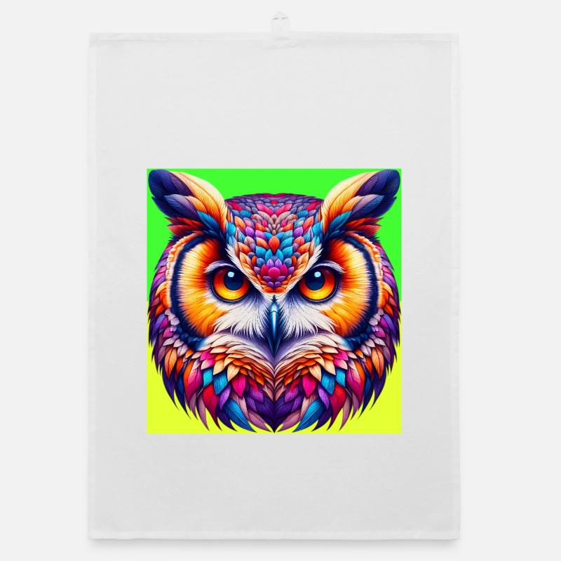 owl Organic dish towel