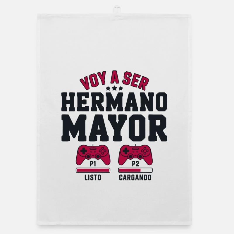 Ich werde ein großer Bruder sein Organic Geschirrtuch