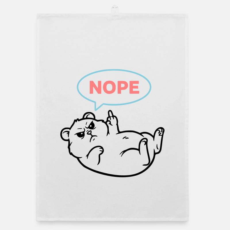 Bulle de dialogue de bande dessinée Hamster Nope Torchon bio