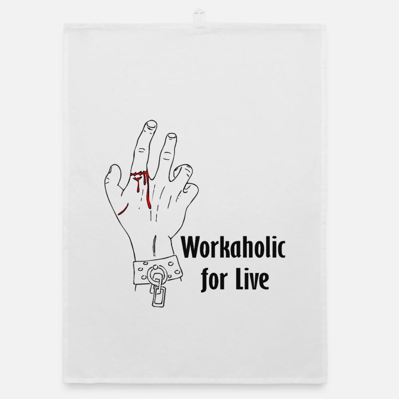 Workaholic for live Organic dish towel