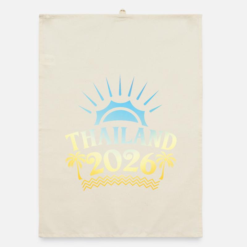 Thaïlande 2026 Colorée Torchon bio