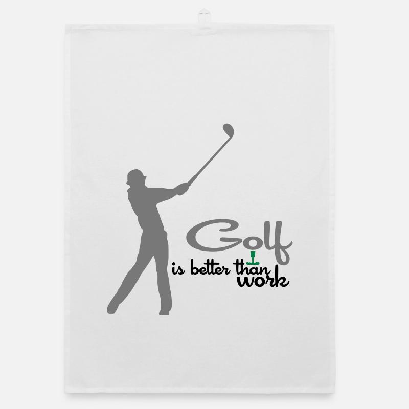 golf - Torchon bio - blanc