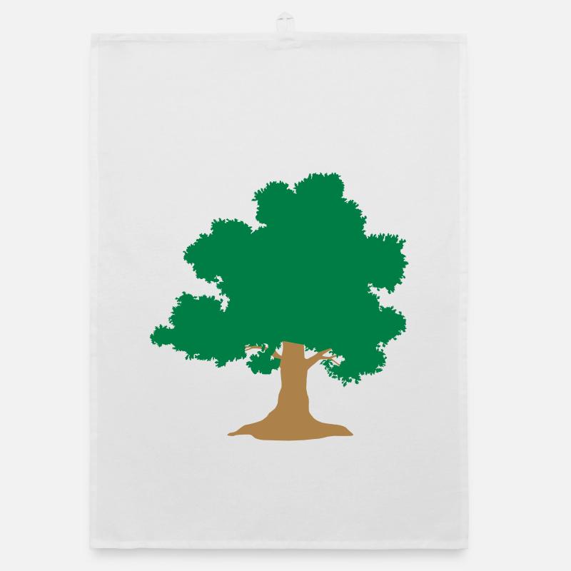 wild tree Baum - Organic Geschirrtuch - Weiß