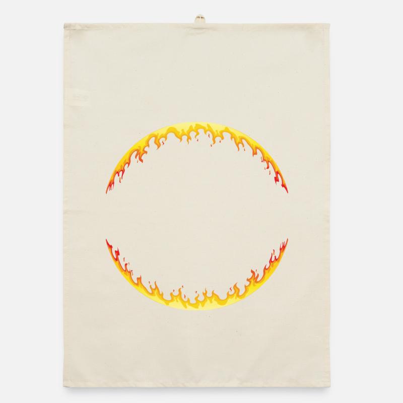 Fire circle | circle on fire Organic dish towel