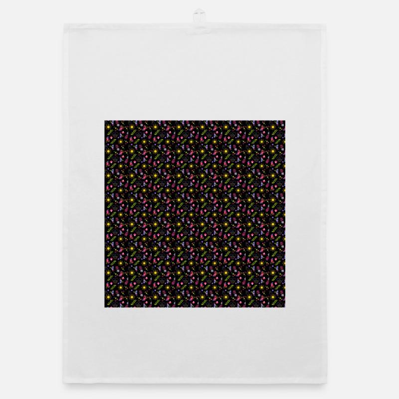 Floral Encanto Pattern Organic dish towel