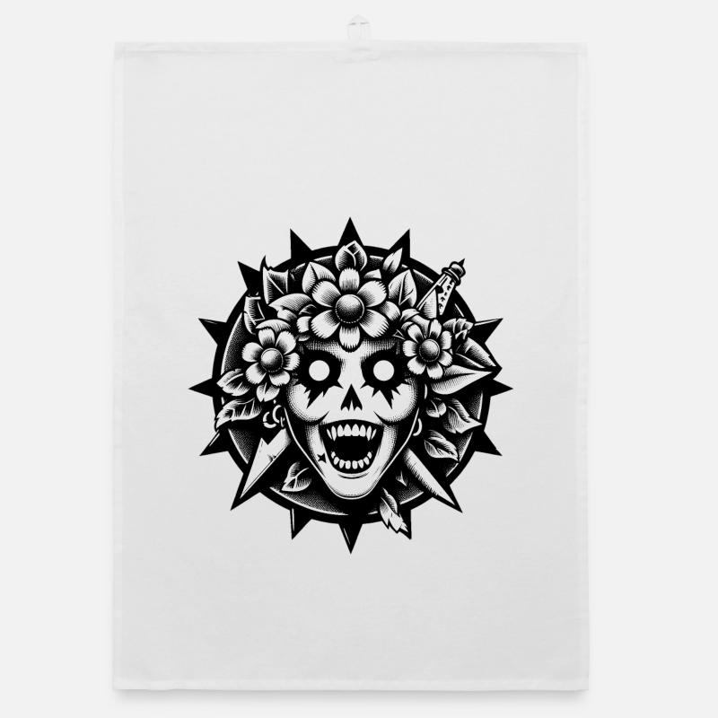 Dia de los vampiros Organic Geschirrtuch