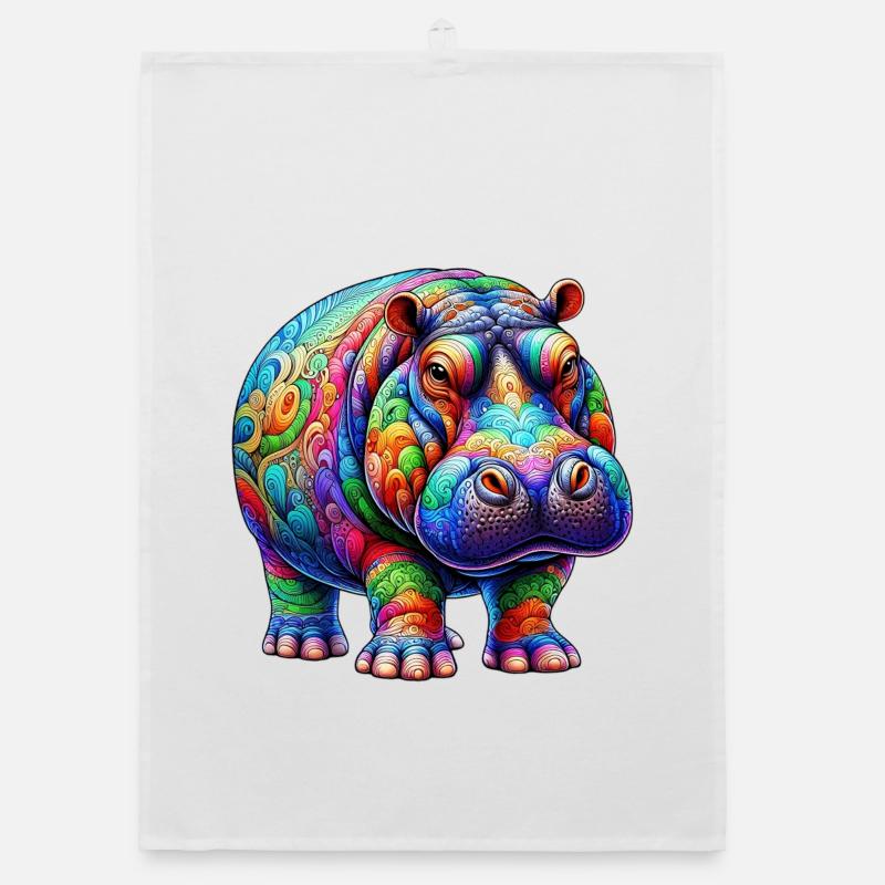 Nilpferd Organic Geschirrtuch