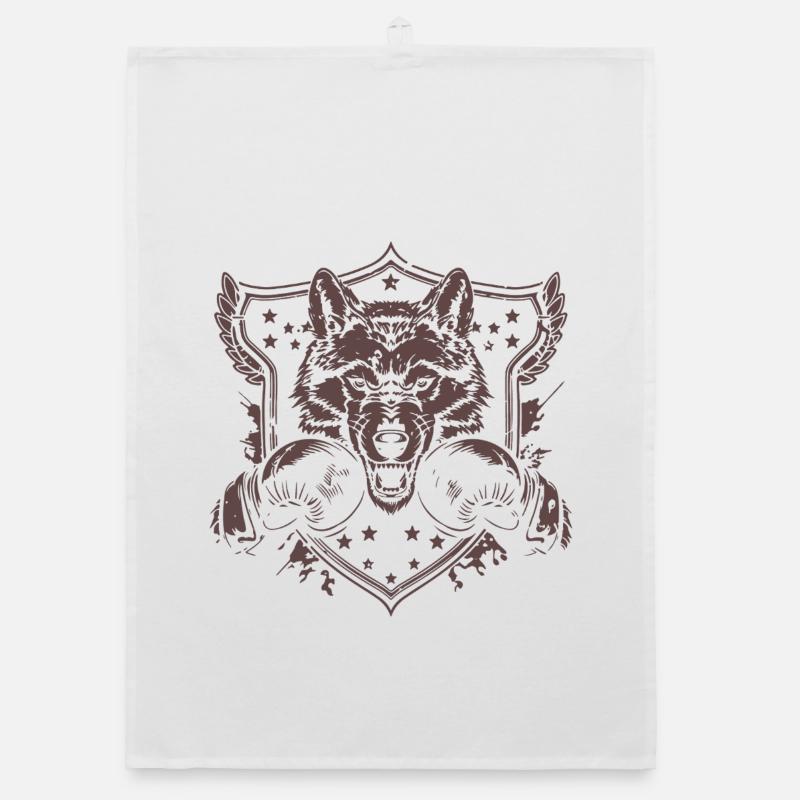 Wolf Boxer Organic dish towel