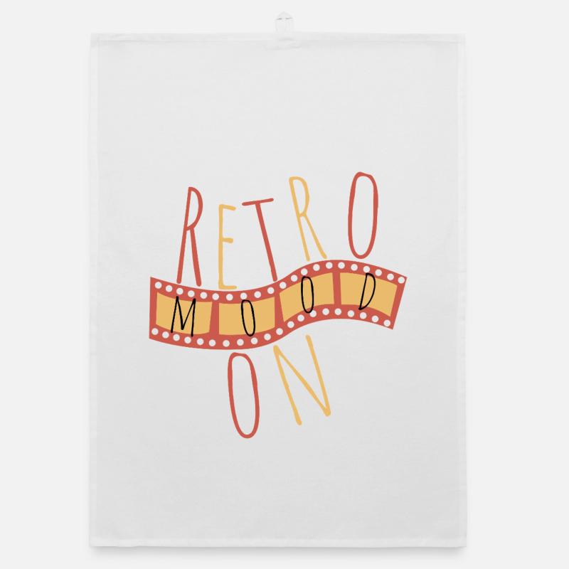 Retro Mood On – Vintage Style Organic dish towel