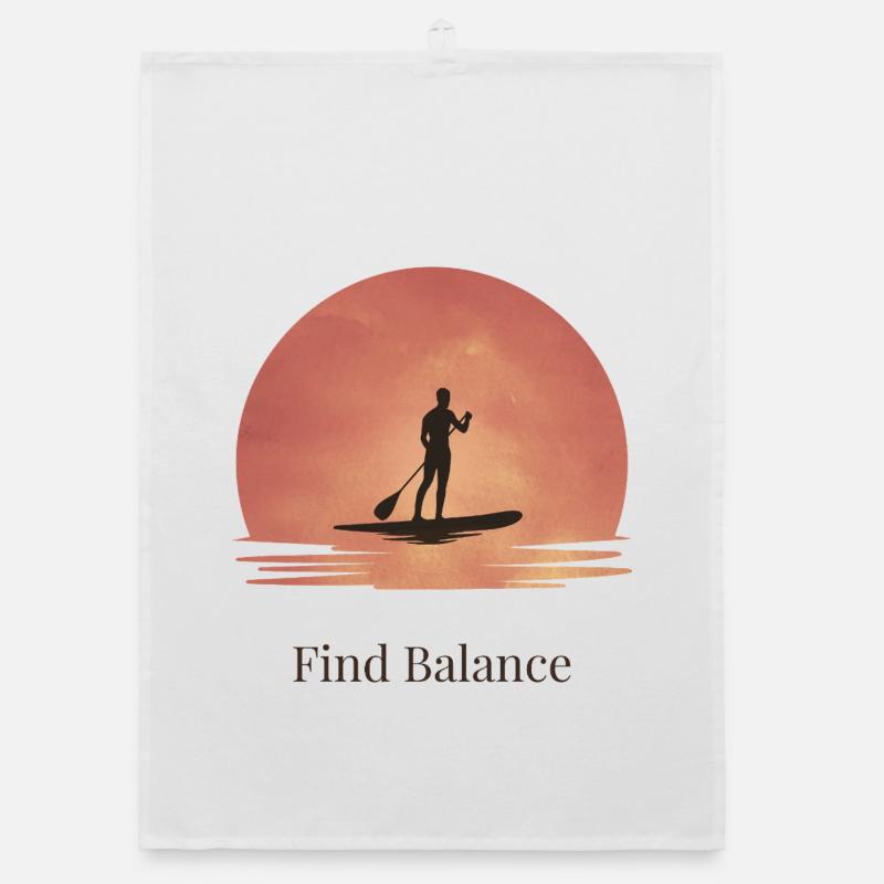 Sunset SUP – Tranquillité sur l’eau Torchon bio