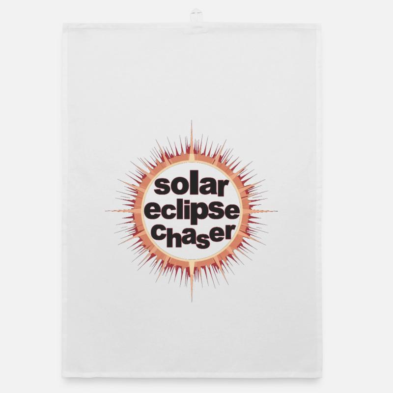 Solar eclipse chaser Organic dish towel