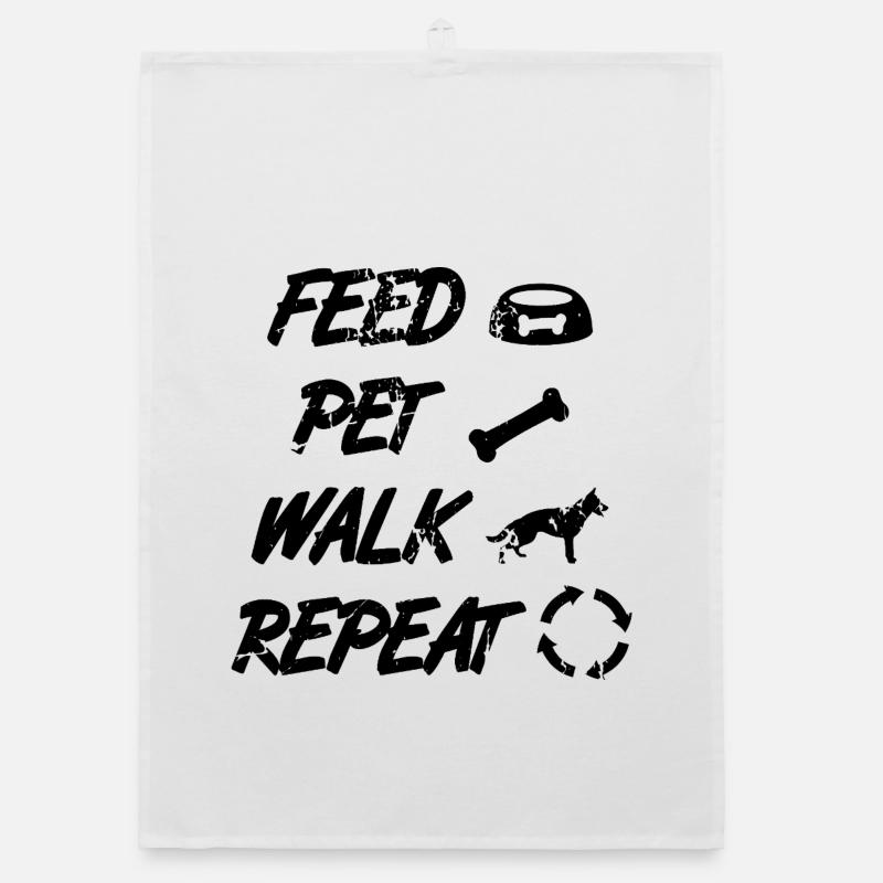 German Shepherd Saying Organic dish towel