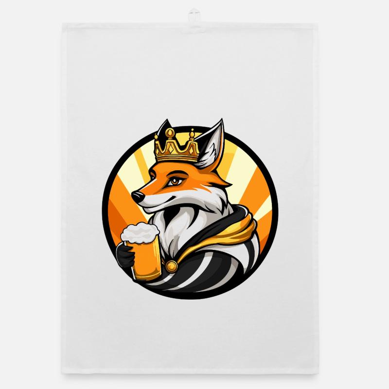 Fuchs Bier Lustig Organic Geschirrtuch