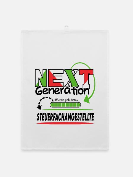 Steuerfachangestellte Next Generation Beruf Frau - Organic Geschirrtuch - Weiß - Vorne
