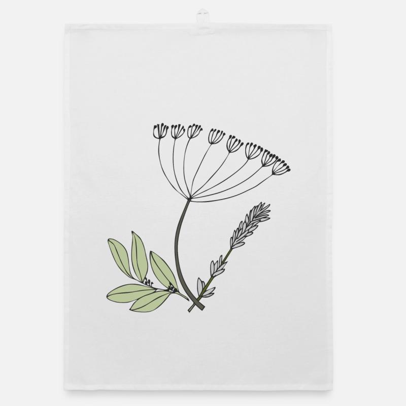 herbs Organic dish towel