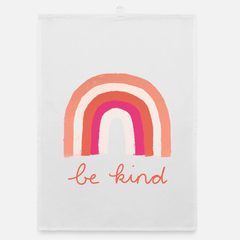 Be Kind Regenbogen Organic Geschirrtuch