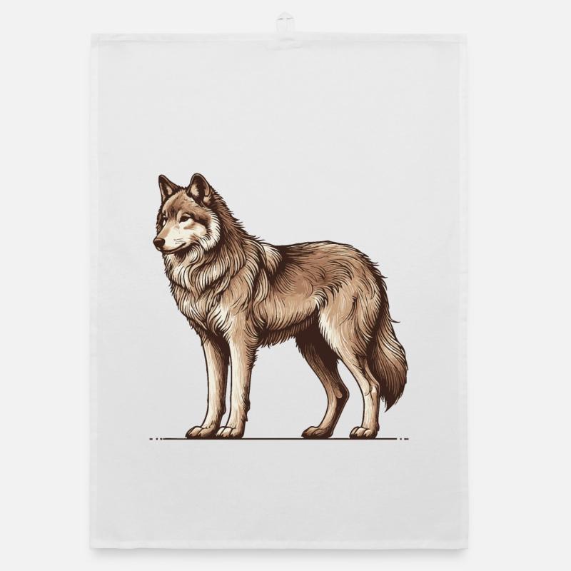 Wolf Organic dish towel
