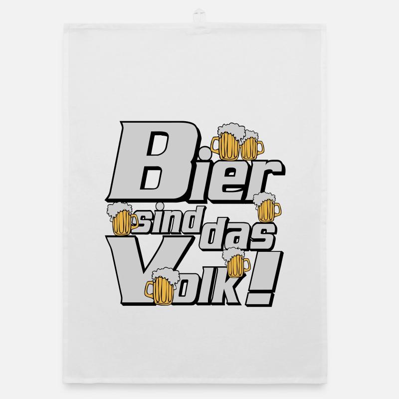 Bier , Bier Trinker , Bier sind das Volk (25) Organic Geschirrtuch