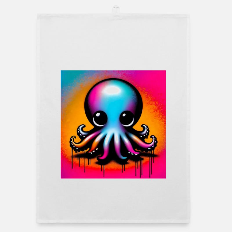 Krake Organic Geschirrtuch