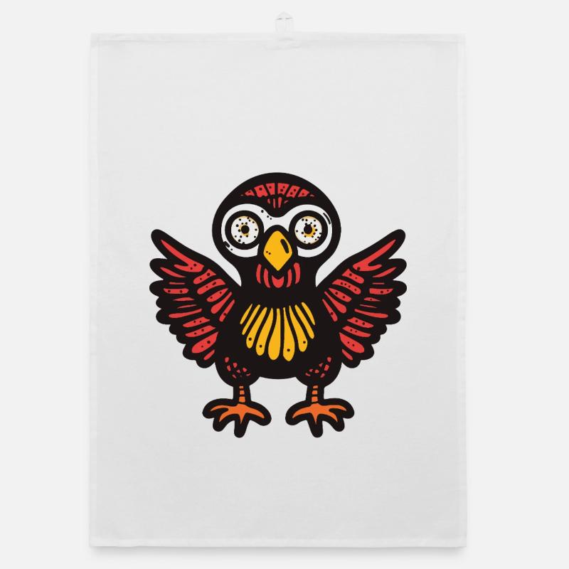 Turkey Halloween Comic Funny Organic dish towel