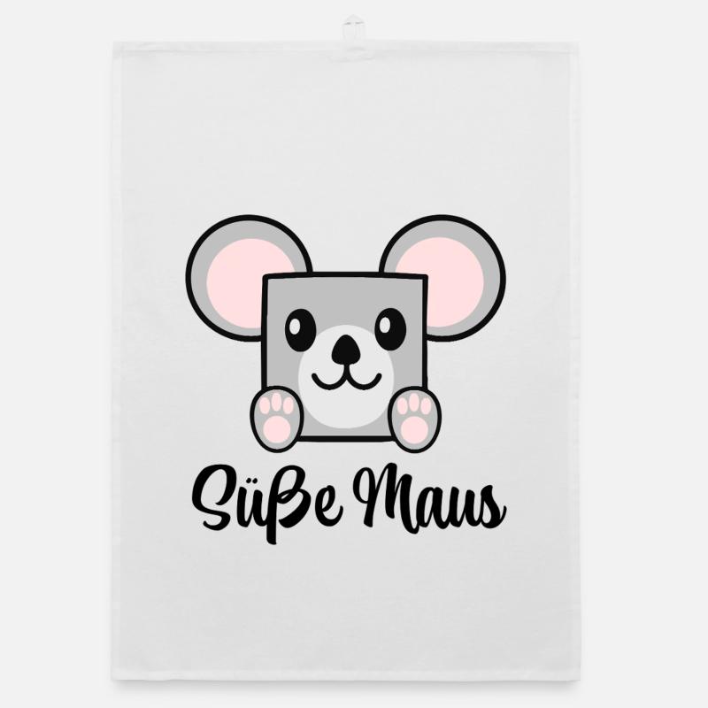 cute mouse Organic dish towel