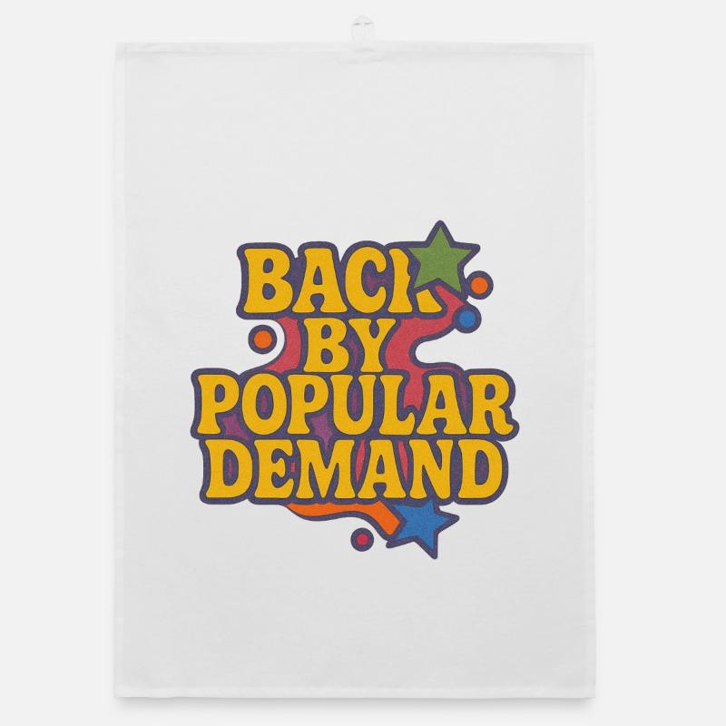 De retour par Popular Demand Retro Script Torchon bio