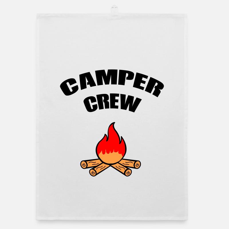 Campfire Flame Romance Organic dish towel